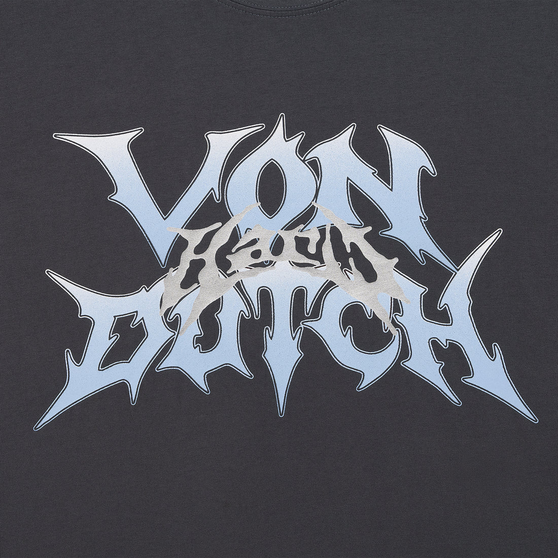 GRAY DISTRESSED TEE - VD x HARDFEST — image 3