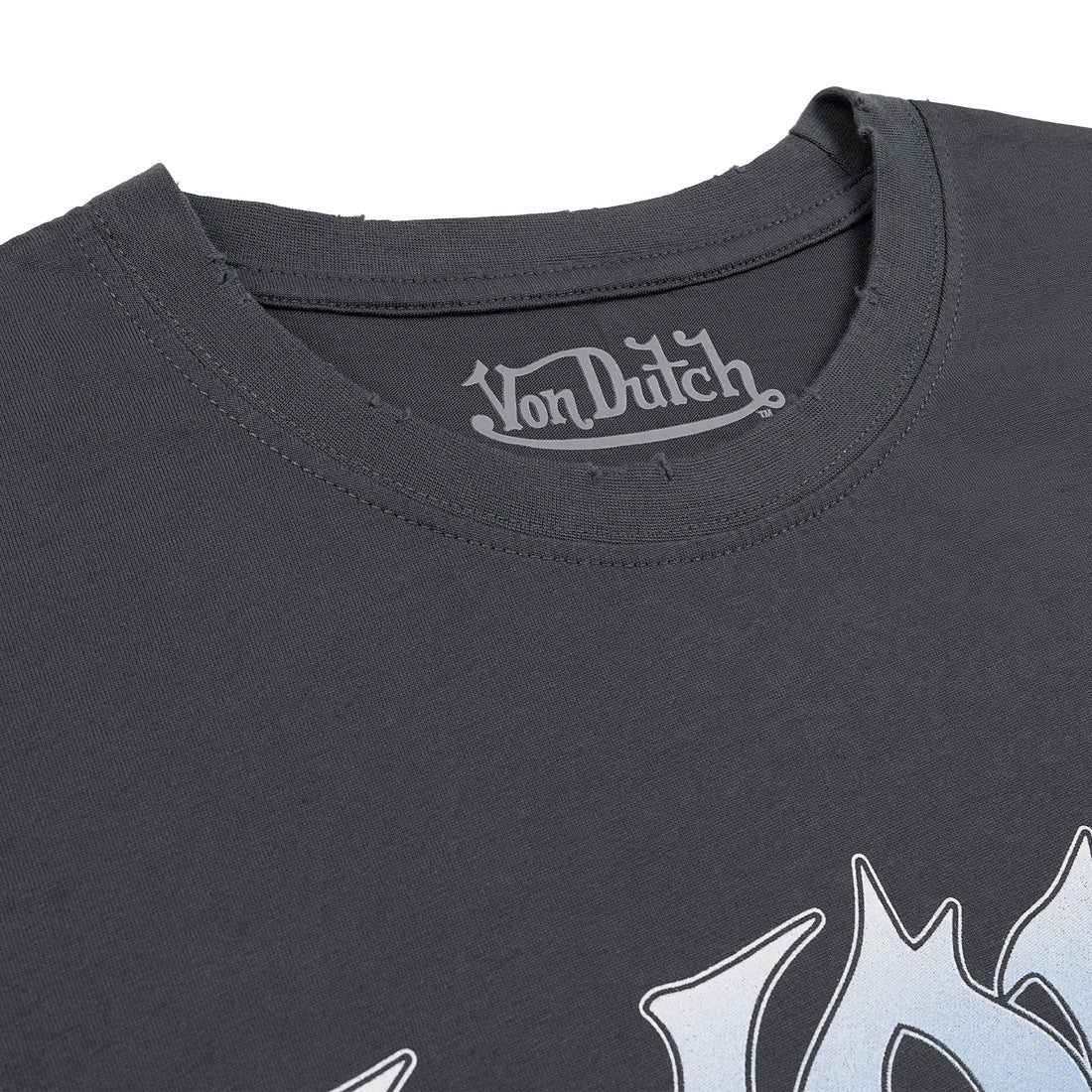GRAY DISTRESSED TEE - VD x HARDFEST — image 4