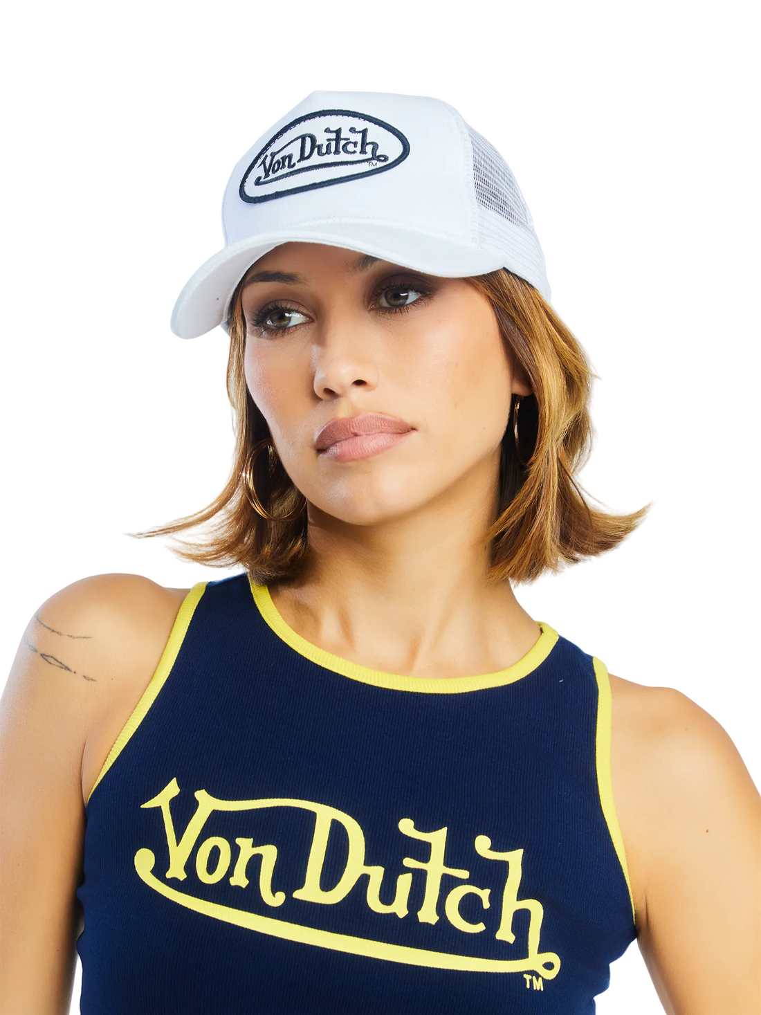 White & Black Classic Trucker Hat — image 2