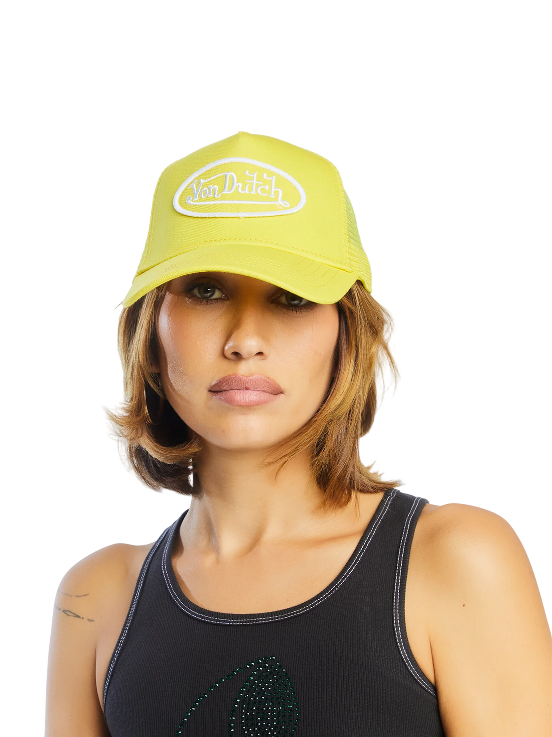 Yellow & White Trucker Hat — image 2