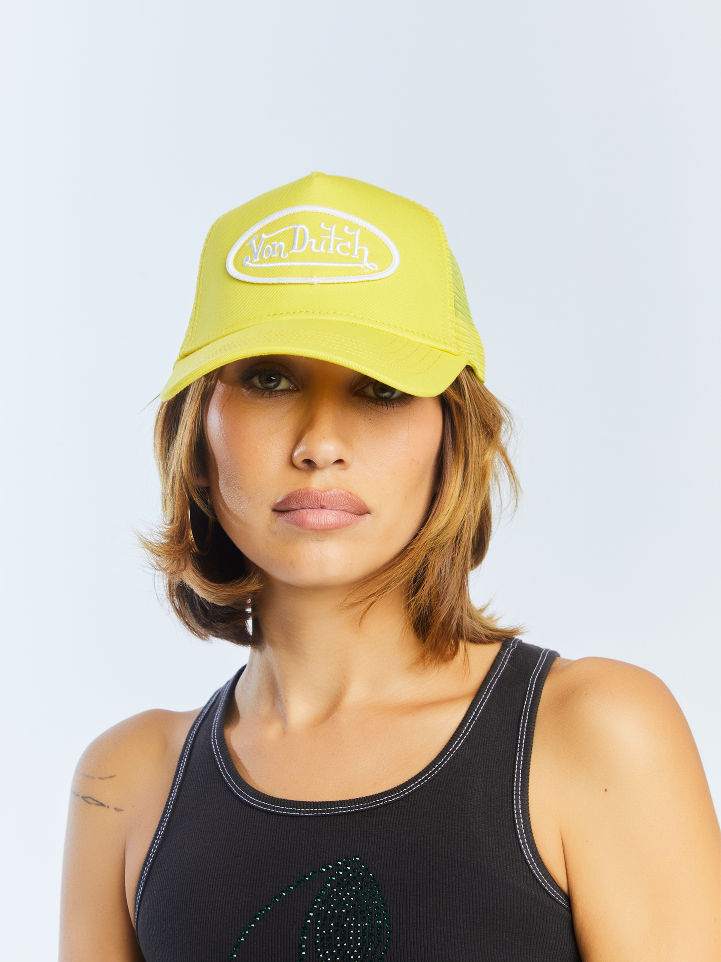 Yellow & White Trucker Hat