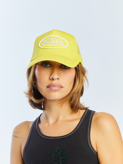 Yellow & White Trucker Hat