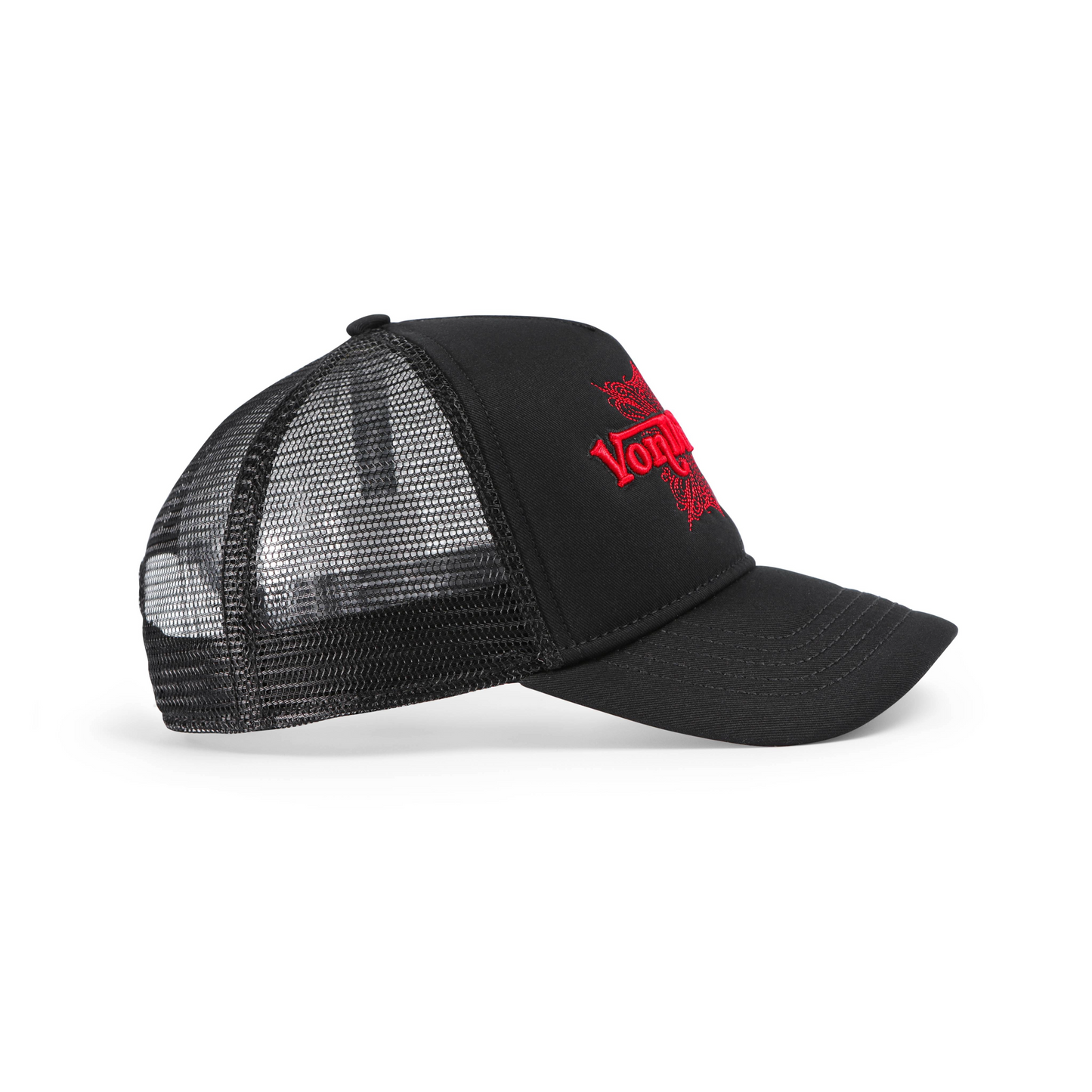 Foam Chopper Trucker Hat - Black & Red