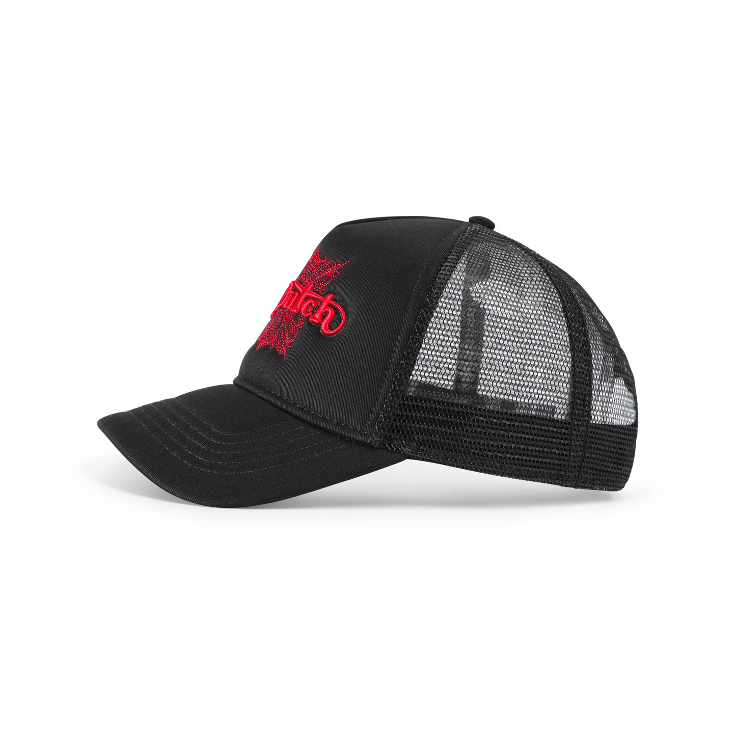 Foam Chopper Trucker Hat - Black & Red