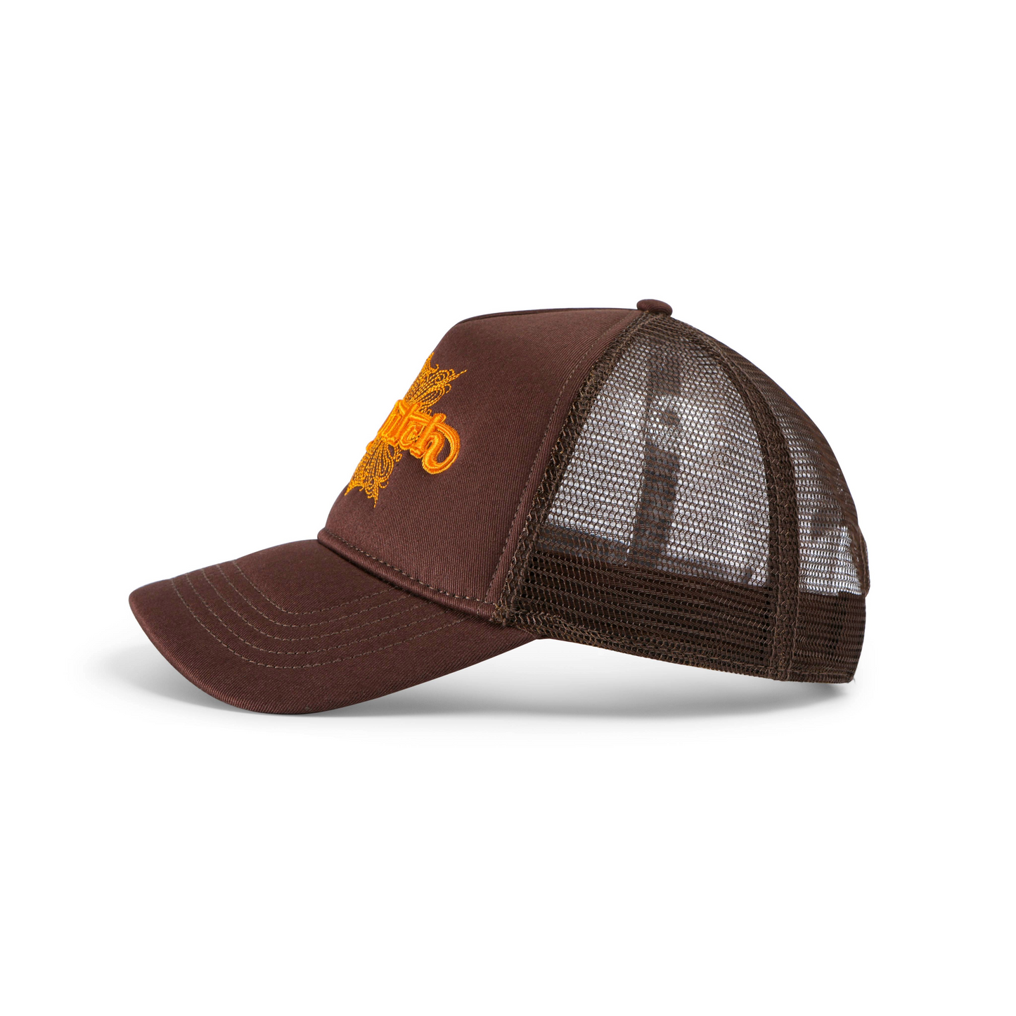 Foam Chopper Trucker Hat - Brown & Orange