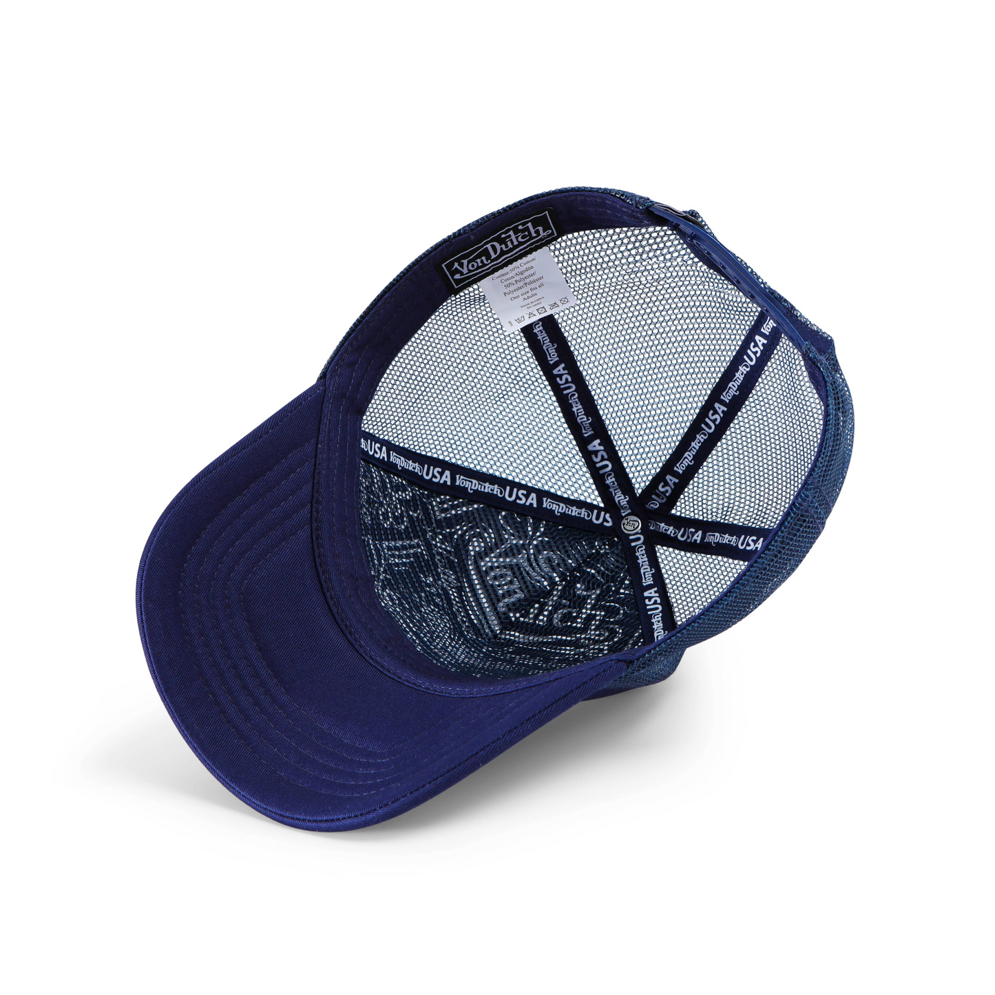 Foam Chopper Trucker Hat - Navy Blue & Yellow