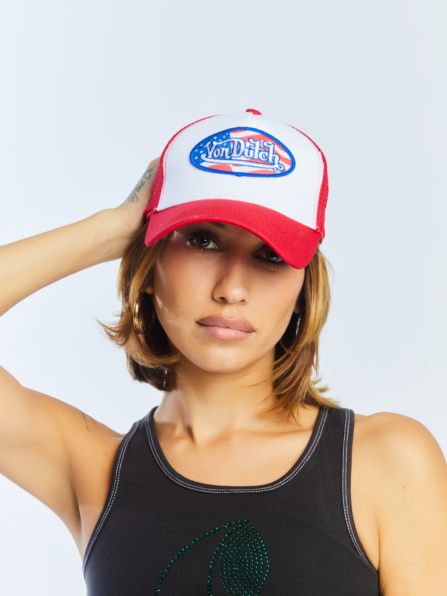 Stars & Stripes Trucker Hat - Red