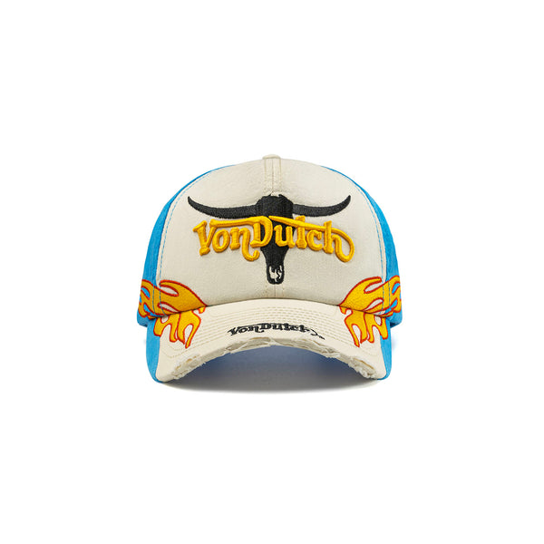 Bronco 6 Panel Hat - White