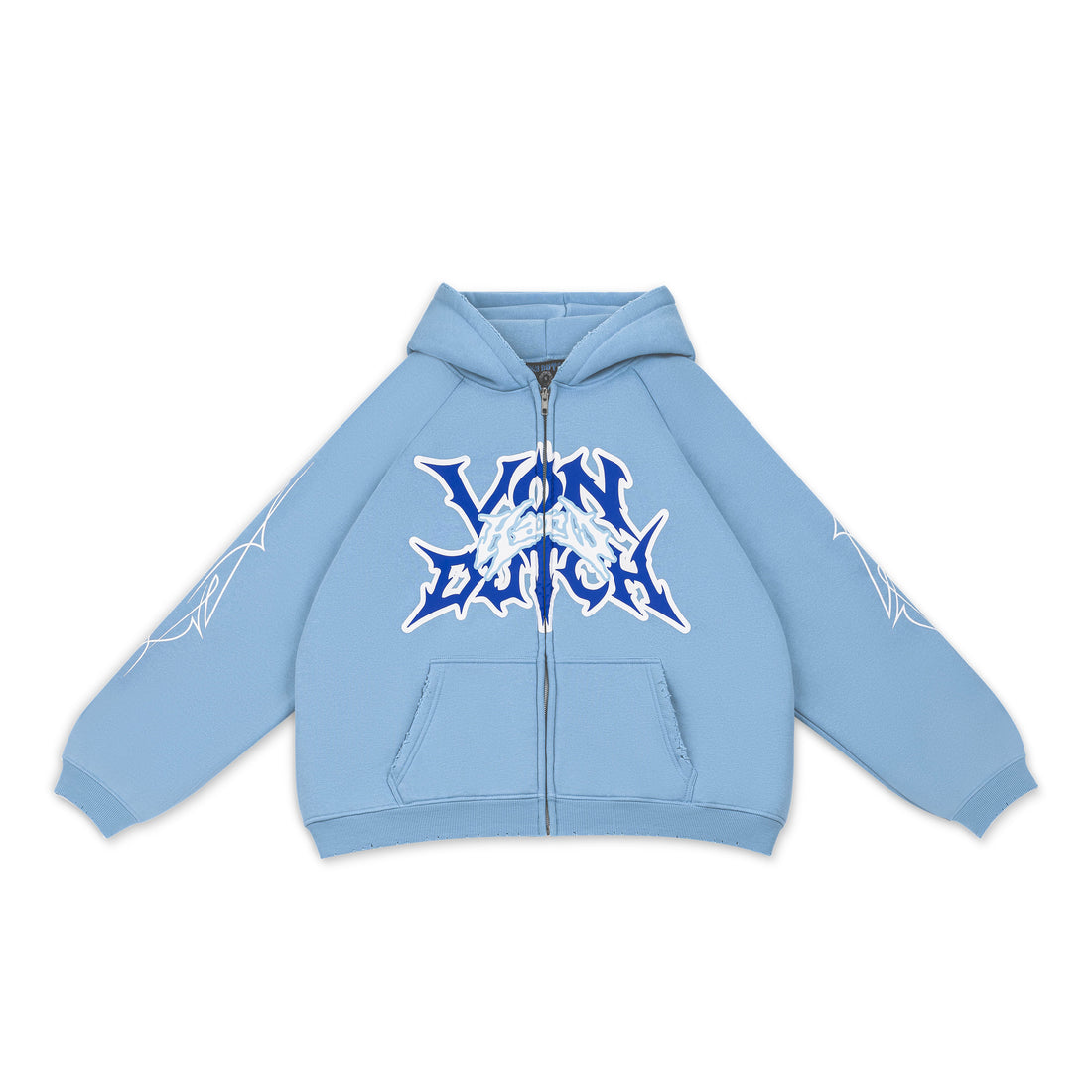 SUMMER BLUES DISTRESSED HOODIE - VD x HARDFEST — image 1