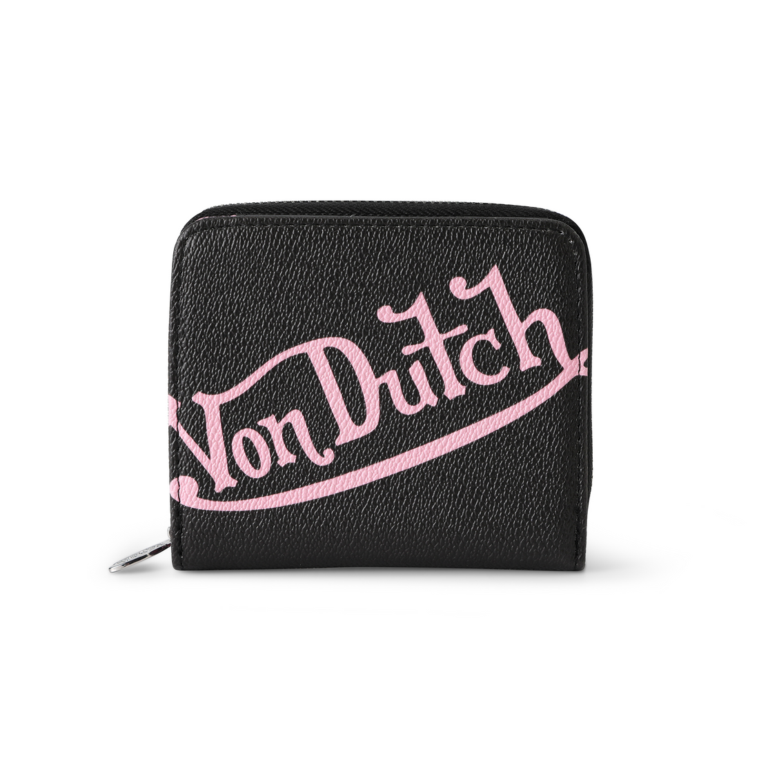 Classic Signature Zip-up Wallet - Black