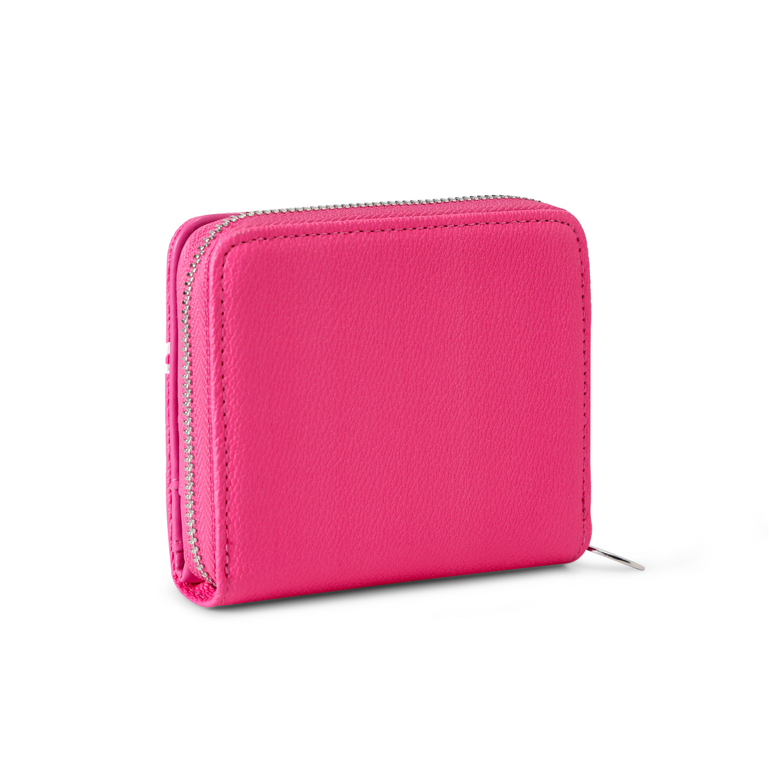 Classic Signature Zip-up Wallet - Hot Pink