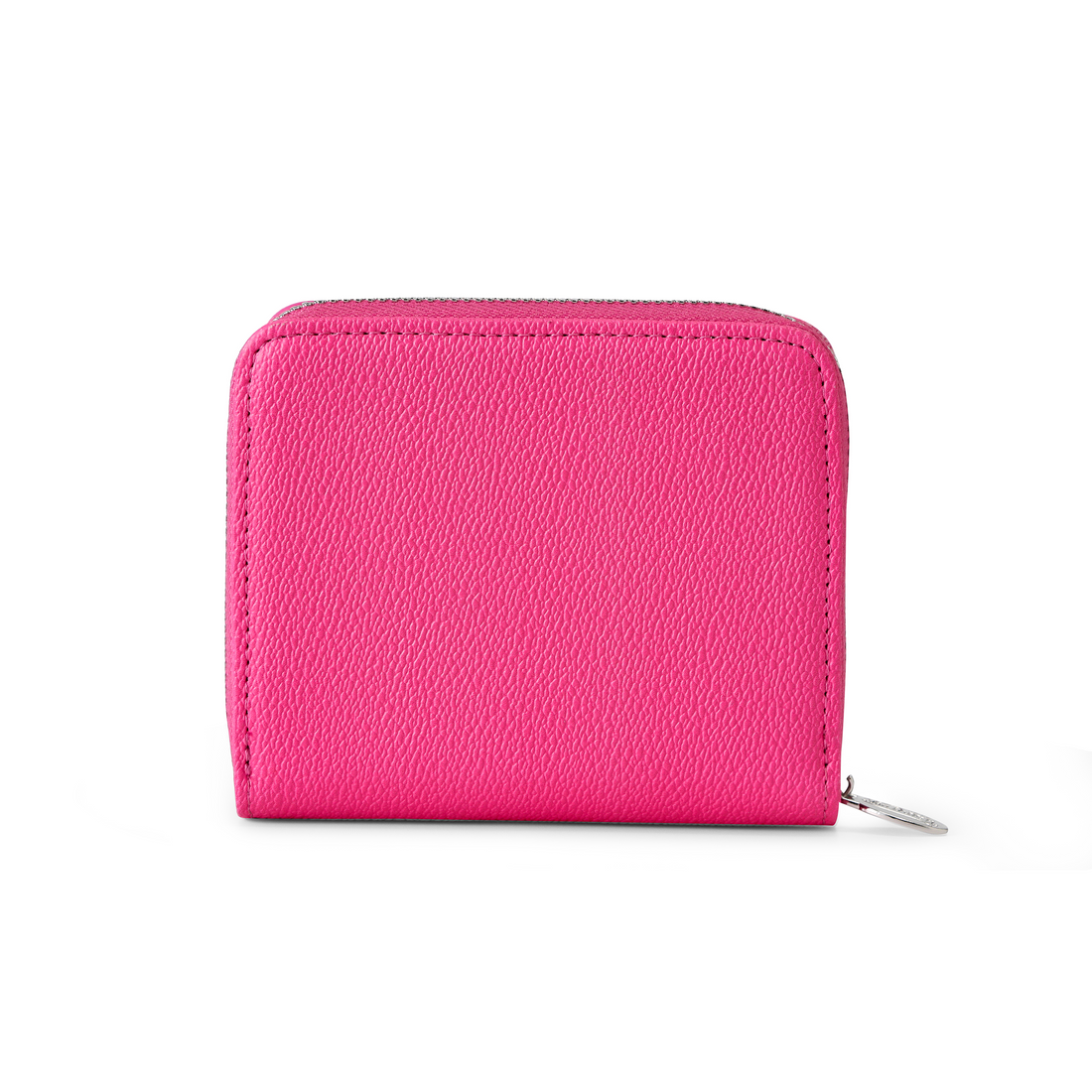 Classic Signature Zip-up Wallet - Hot Pink