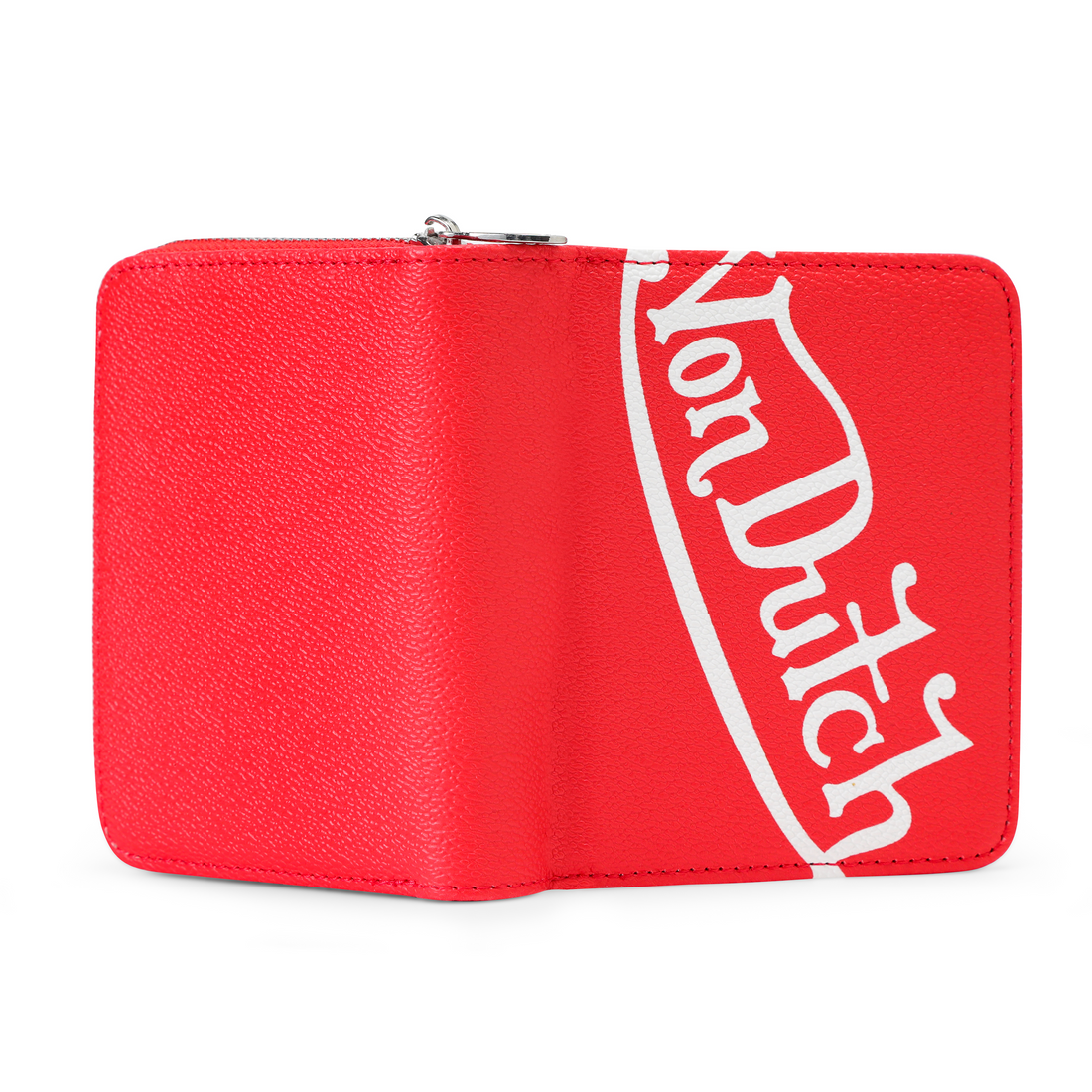Classic Signature Zip-up Wallet - Red