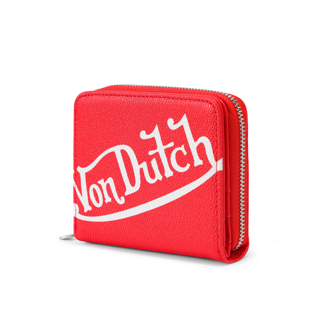 Classic Signature Zip-up Wallet - Red