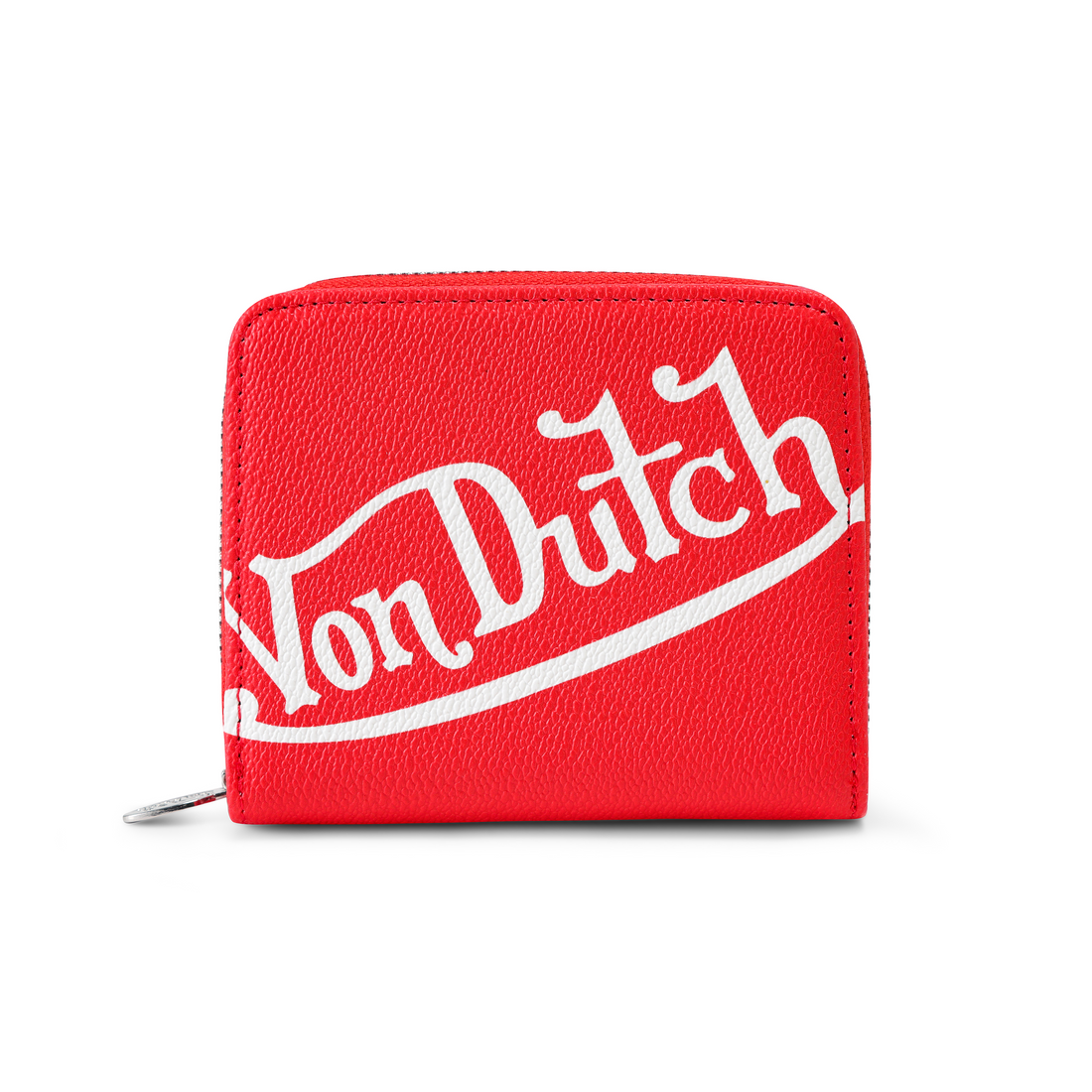 Classic Signature Zip-up Wallet - Red