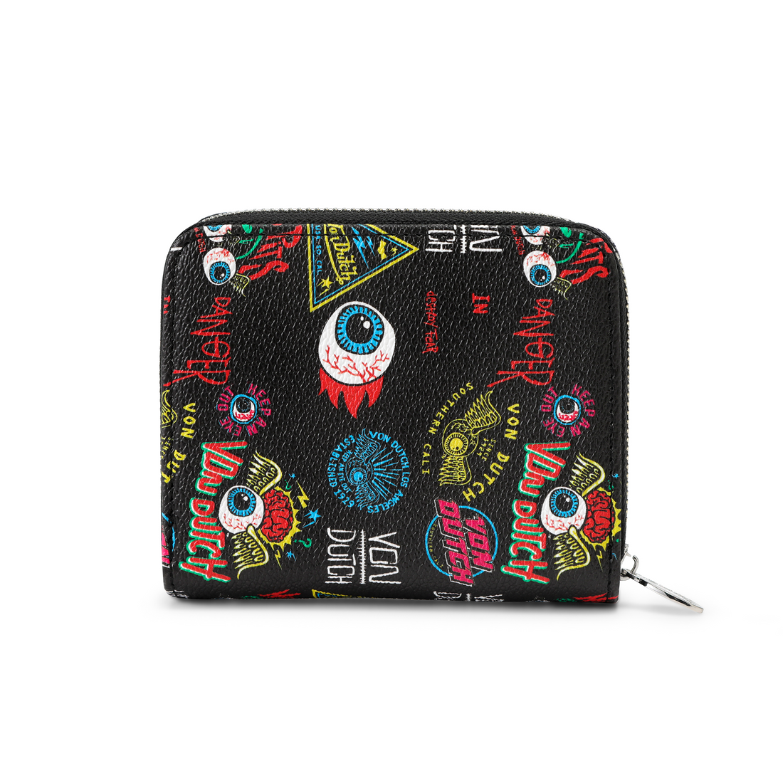 Jax Print Zip-up Wallet - Black