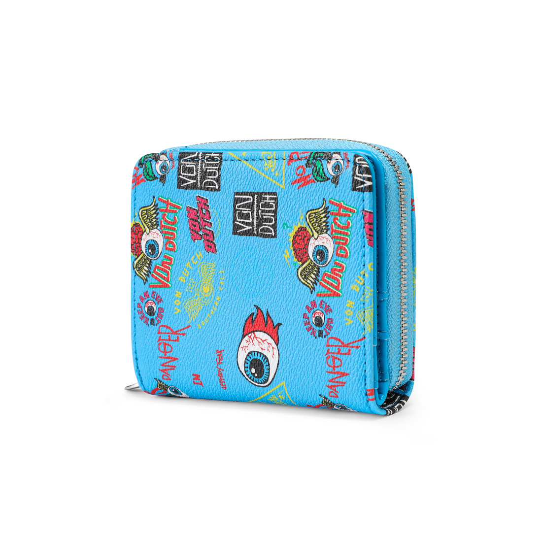 Jax Print Zip-up Wallet - Blue