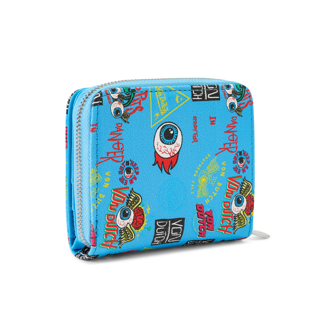 Jax Print Zip-up Wallet - Blue
