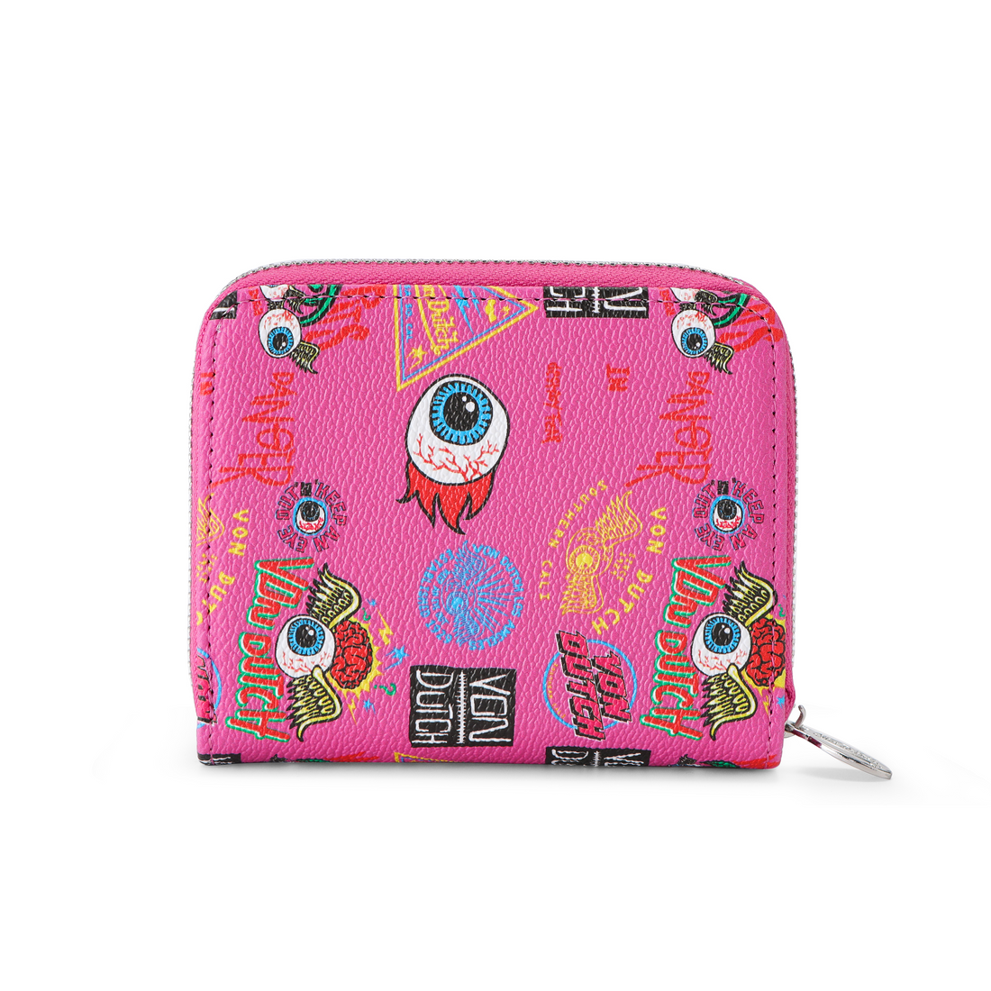 Jax Print Zip-up Wallet - Hot Pink