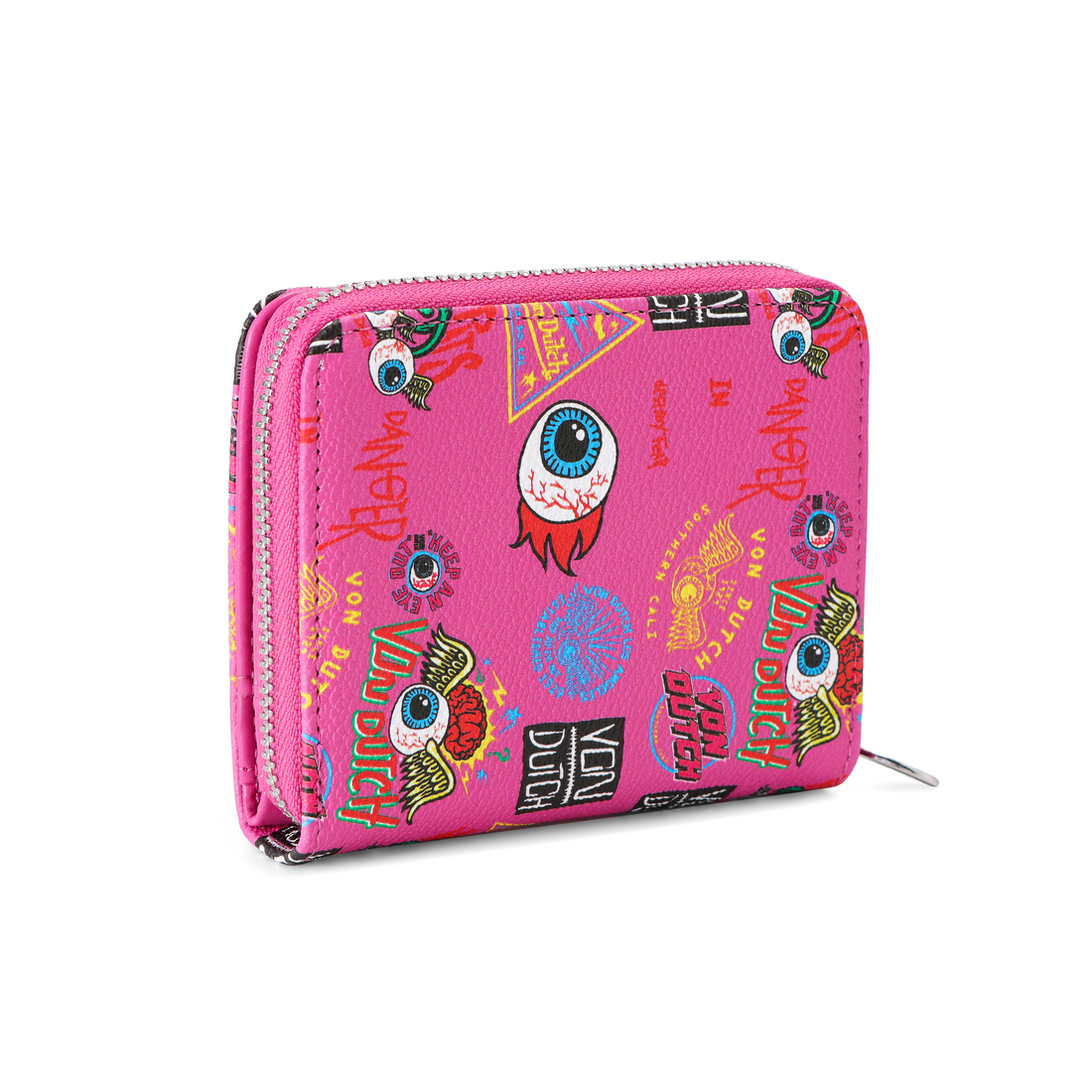 Jax Print Zip-up Wallet - Hot Pink