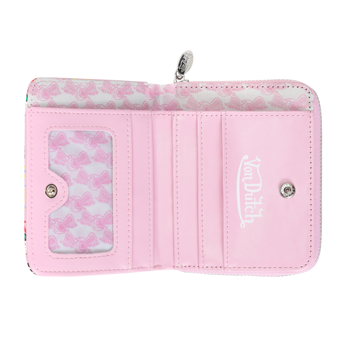 Jax Print Zip-up Wallet - Light Pink