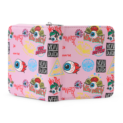 Jax Print Zip-up Wallet