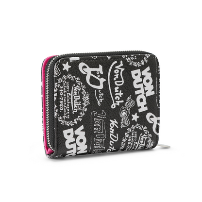 Logo Stamps Zip-Up Wallet