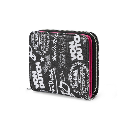 Logo Stamps Zip-Up Wallet
