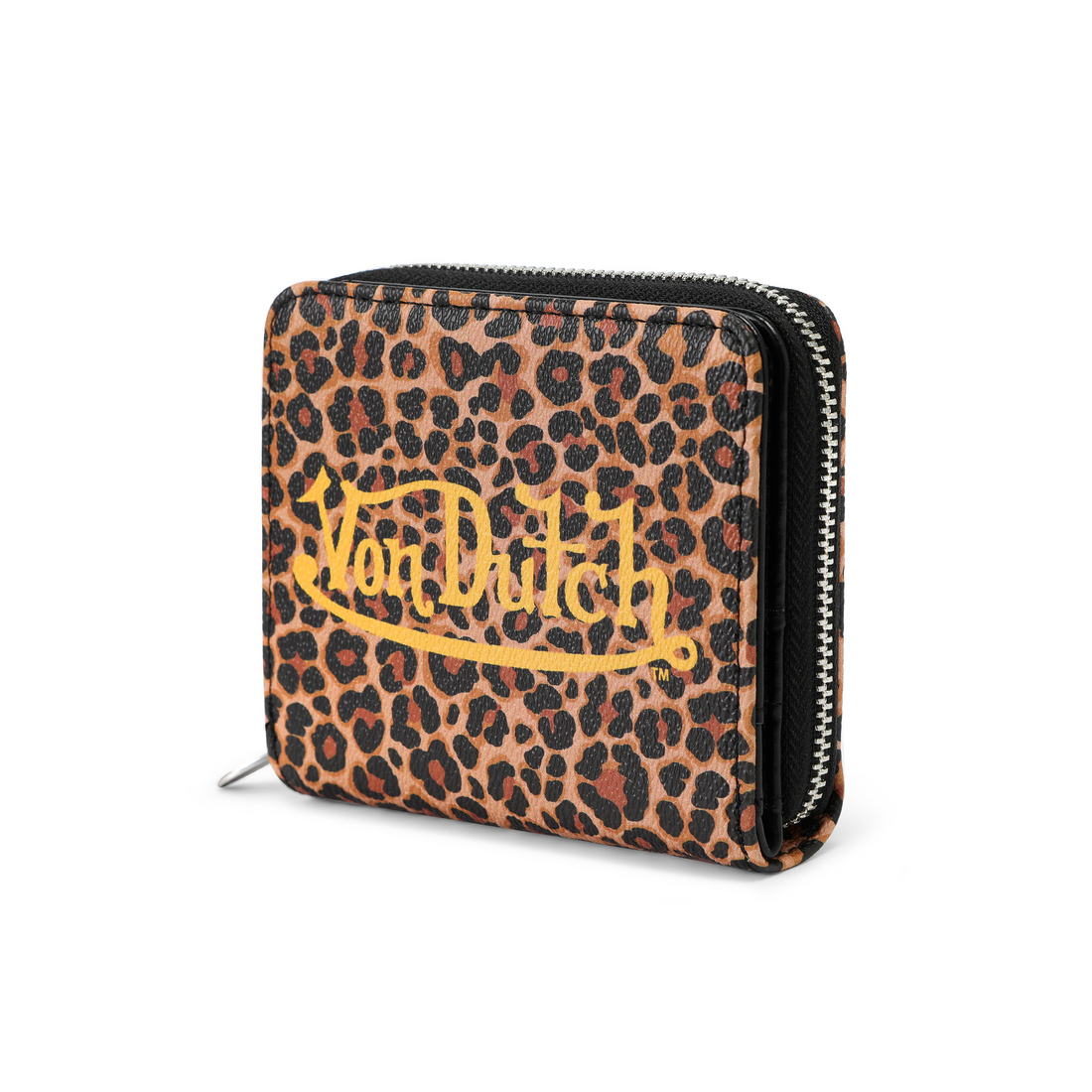 Leopard Zip-Up Wallet