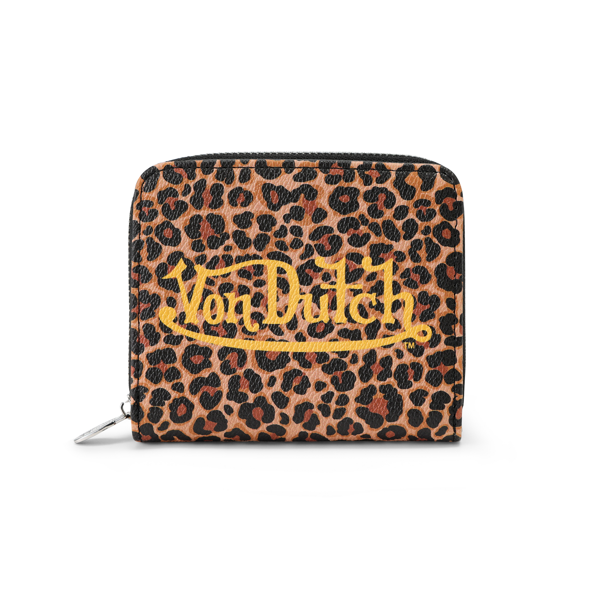 Leopard Zip-Up Wallet