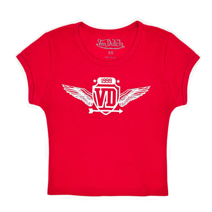 Von Dutch 99' Baby Tee - Red