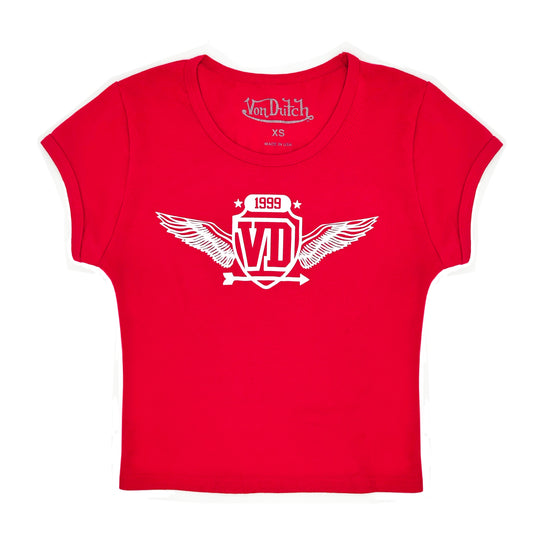 Von Dutch 99' Baby Tee - Red
