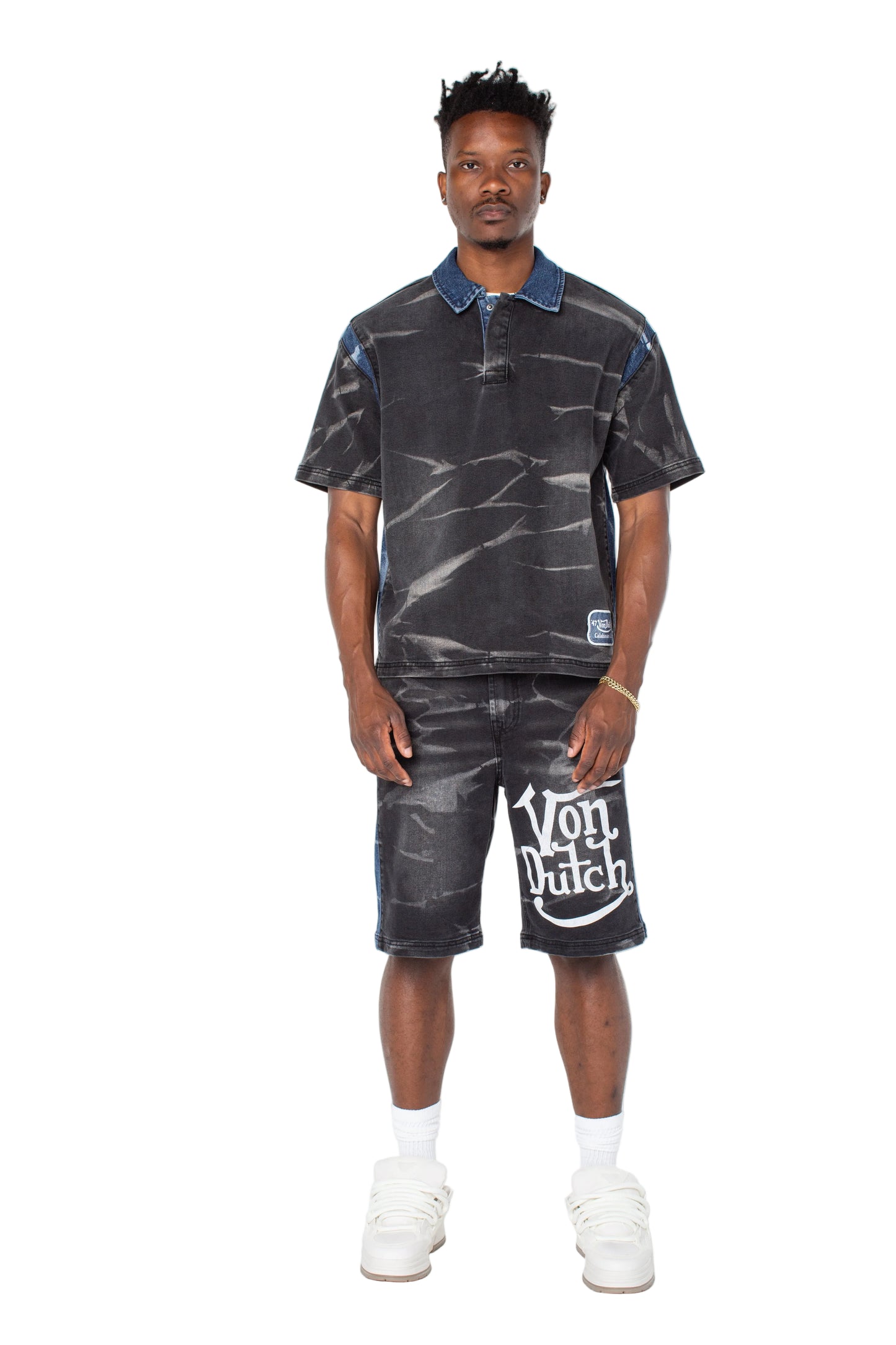 THE PUSHER POLO SHIRT - HIGHBLOW WASH