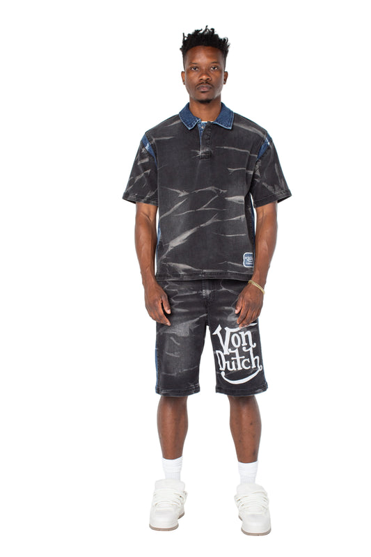 THE PUSHER POLO SHIRT - HIGHBLOW WASH