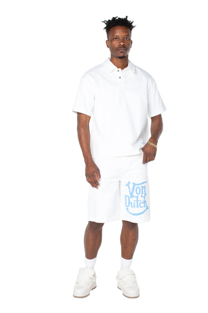 THE PUSHER POLO SHIRT - BRIGHT WHITE