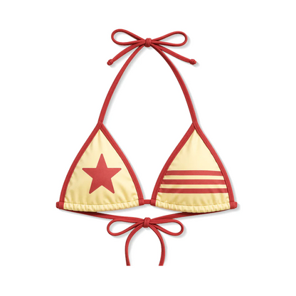 Americana Bikini Top - Yellow