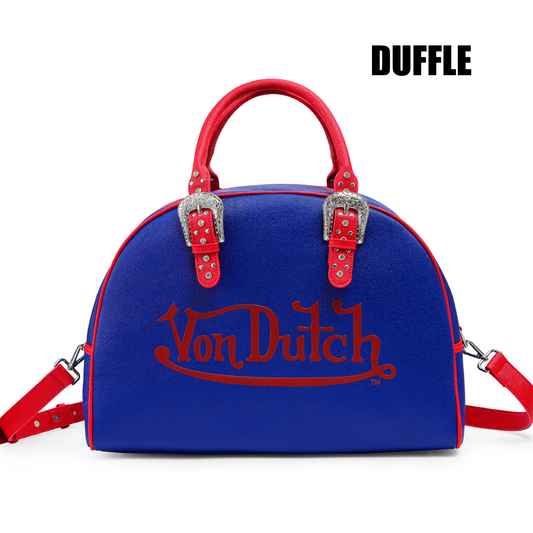 Blue & Red Duffle Bowling Bag
