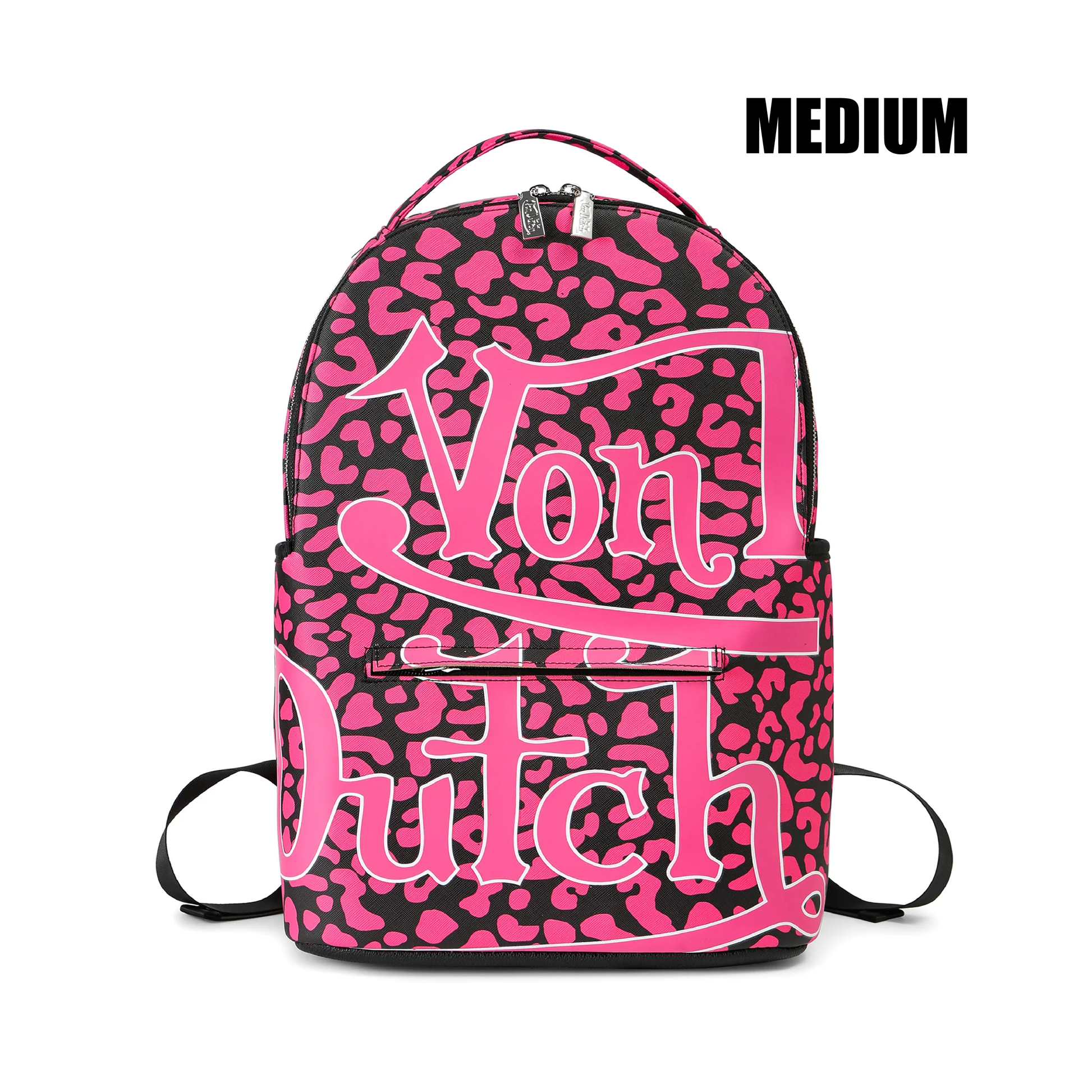 Von Dutch Medium Sized Pink Cheetah Backpack
