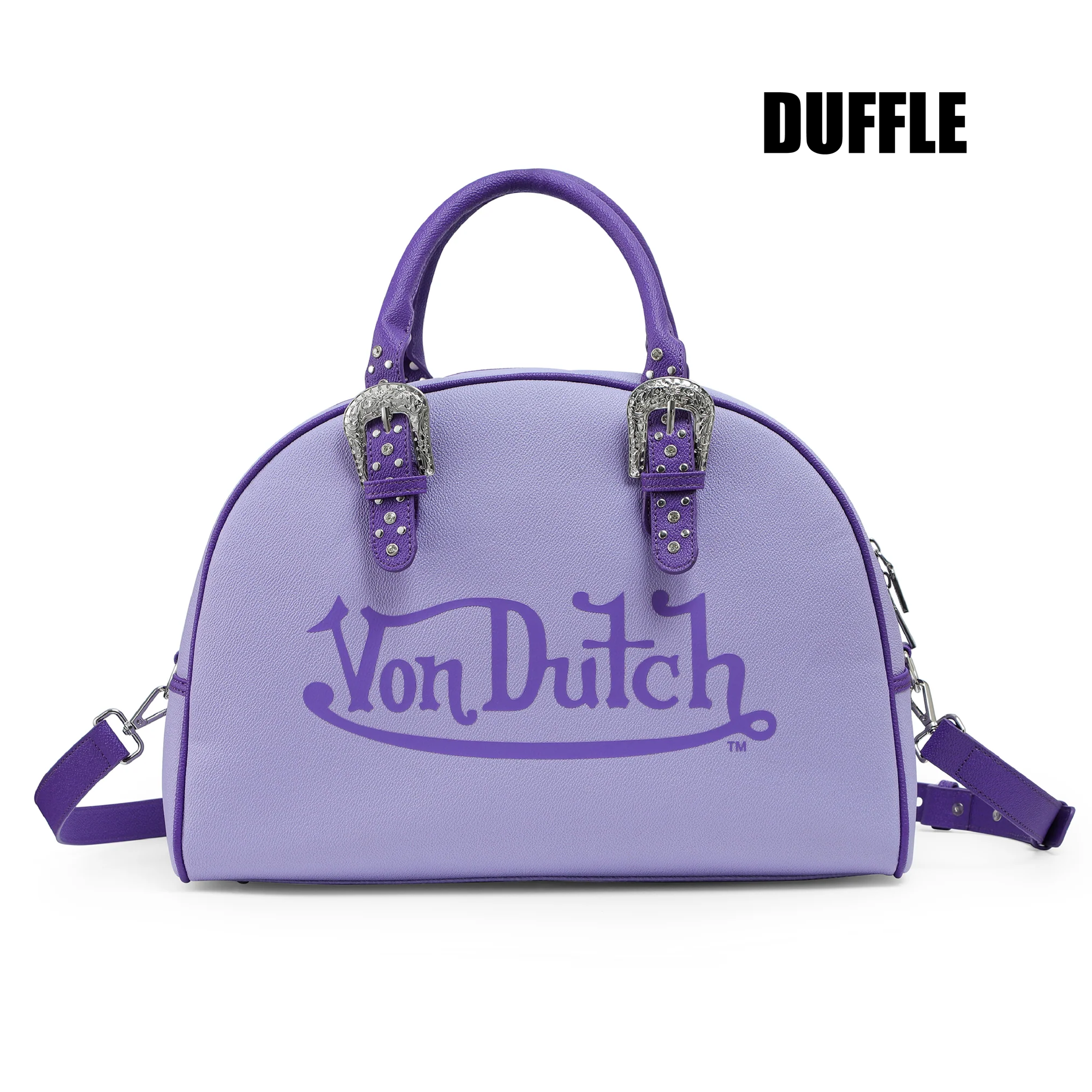 Von Dutch Purple & Lavender Duffle Bowling Bag