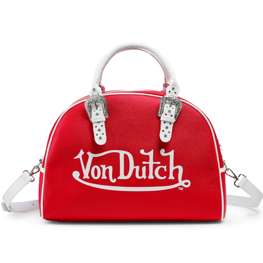 Red & White Duffle Bowling Bag