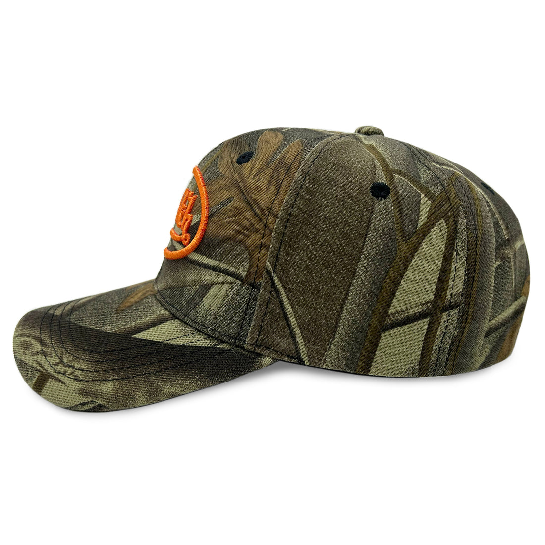 Orange Tree Camo Strapback Trucker Hat