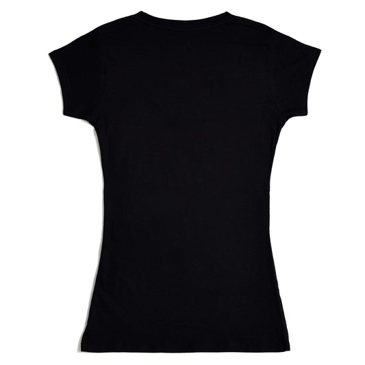 Von Dutch Originals White on Black V Neck