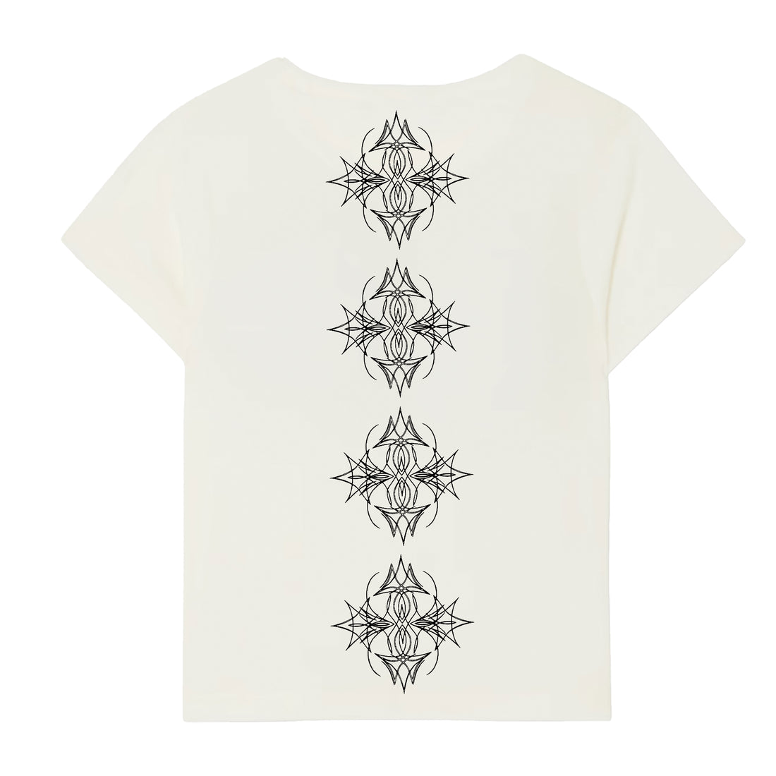 Von Dutch White & Black Mini Distressed Chopper Baby Tee