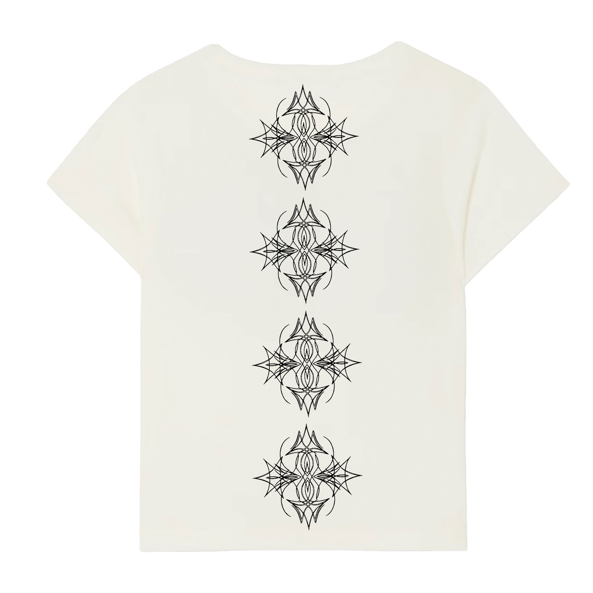 Von Dutch White & Black Mini Distressed Chopper Baby Tee