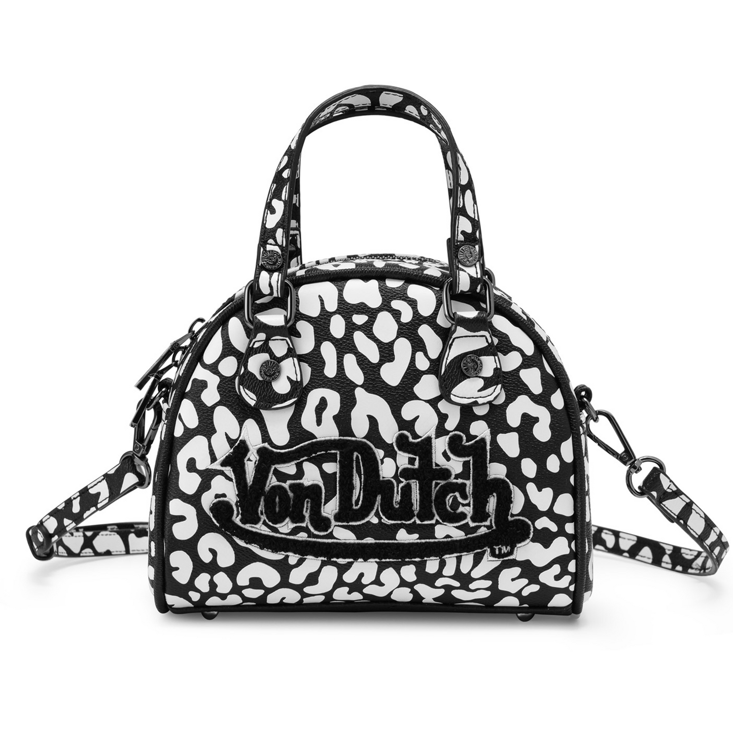 White Cheetah Bowling Bag | Von Dutch