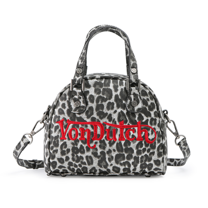 Chopper Cross Bowling Bag - Red Leopard Print