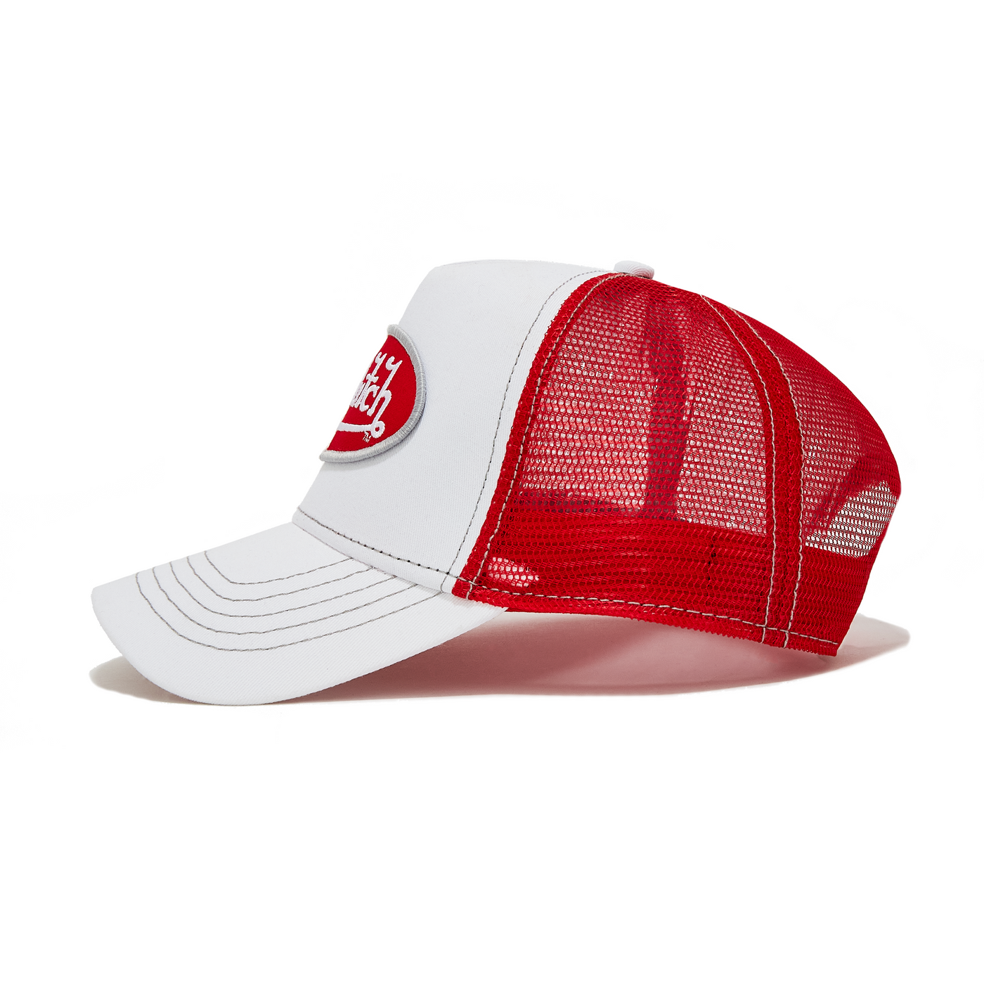 Von Dutch White & Red Trucker Hat