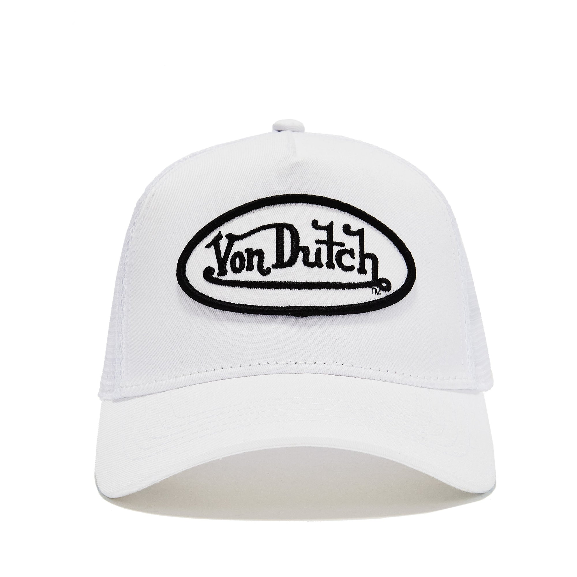 Von Dutch White & Black Classic Trucker Hat