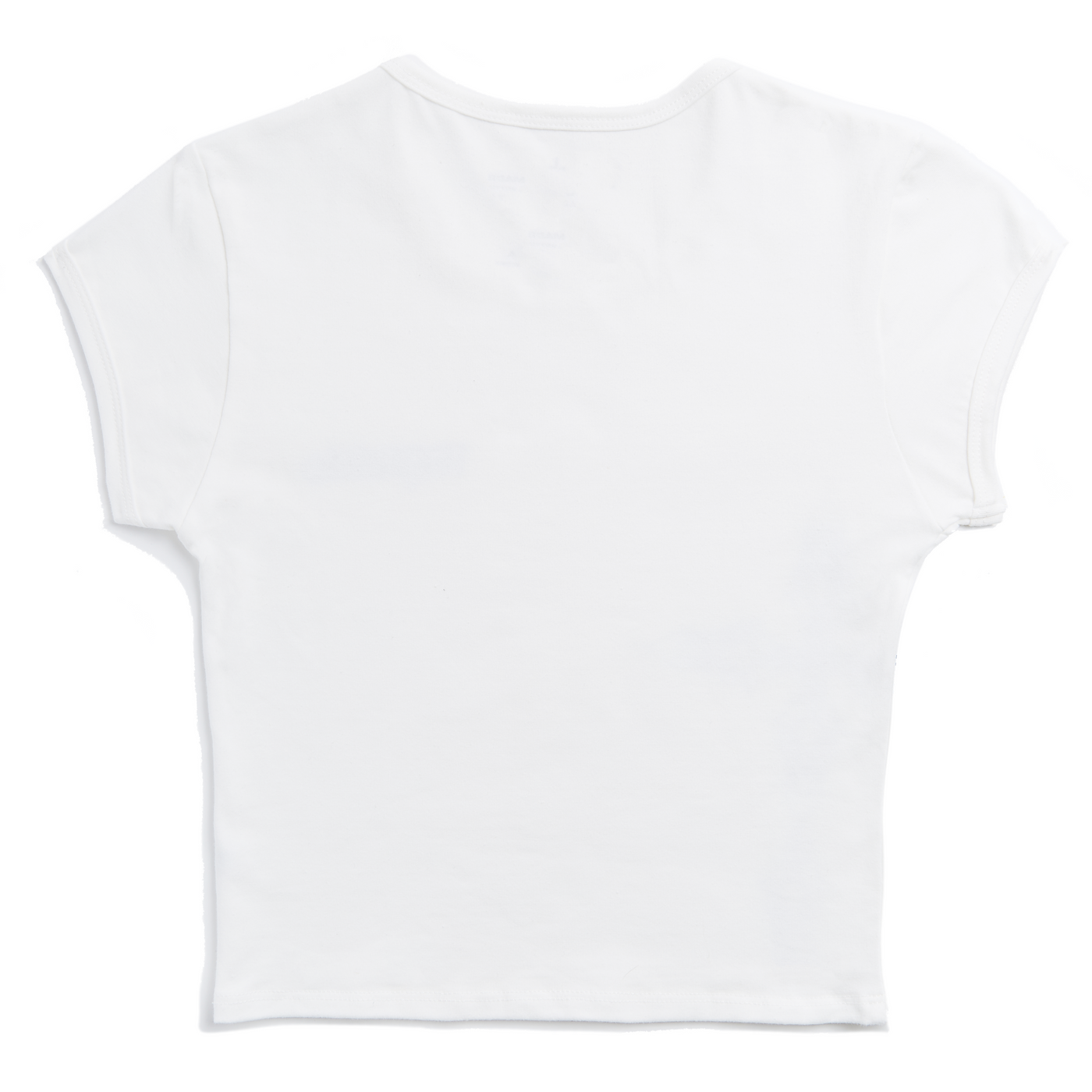 Von Dutch White & Green Ranch Logo Rhinestone Baby Tee