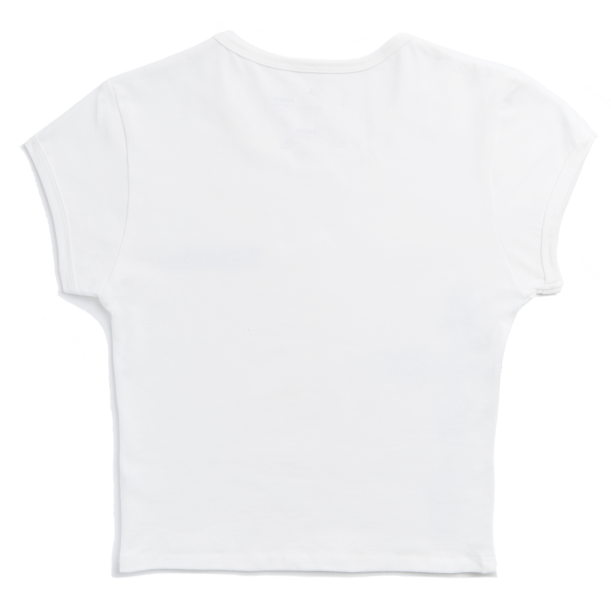 White and Green Ranch Logo Rhinestone Baby Tee